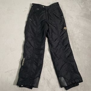 Descente VTG Men Black Ski Snowboard Pants Zip Pockets Insulated Size 38 (30x32)